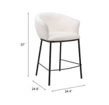 Essen Ivory Counter Stool - Ornate Home