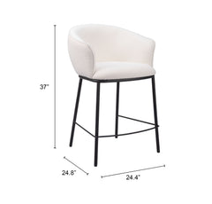 Essen Ivory Counter Stool - Ornate Home