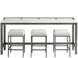 Essence Coconut Metal Console Stool - Ornate Home