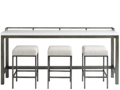 Essence Coconut Metal Console Stool - Ornate Home