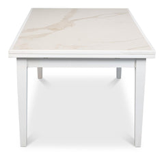 Essential Dining White Rect. Extension Dining Table - Ornate Home