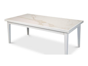Essential Dining White Rect. Extension Dining Table - Ornate Home