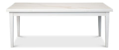 Essential Dining White Rect. Extension Dining Table - Ornate Home