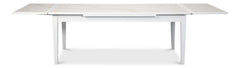 Essential Dining White Rect. Extension Dining Table - Ornate Home
