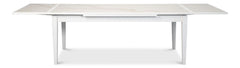 Essential Dining White Rect. Extension Dining Table - Ornate Home