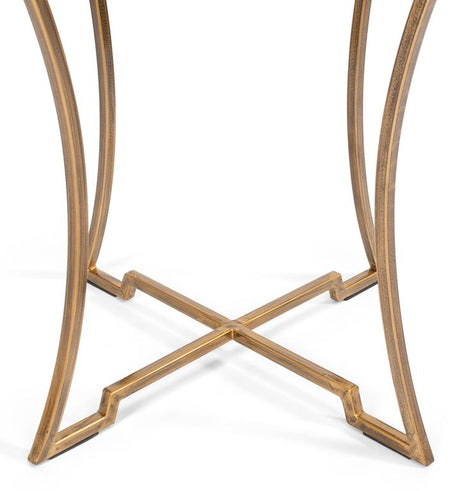 Essential Forms Gold Round Side Table - Ornate Home