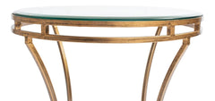 Essential Forms Gold Round Side Table - Ornate Home