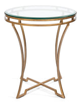 Essential Forms Gold Round Side Table - Ornate Home