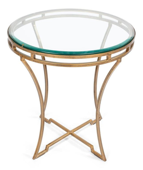 Essential Forms Gold Round Side Table - Ornate Home