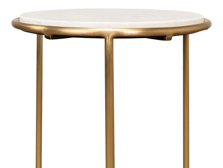 Essential Forms Gold Side Table - Ornate Home