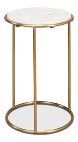 Essential Forms Gold Side Table - Ornate Home