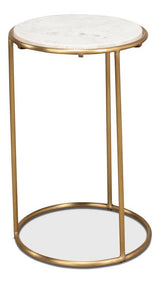 Essential Forms Gold Side Table - Ornate Home