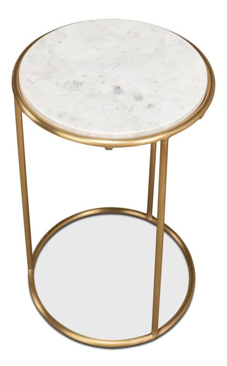 Essential Forms Gold Side Table - Ornate Home