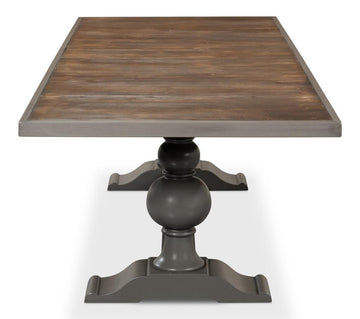 Essential Grey Rectangular Dining Table - Ornate Home