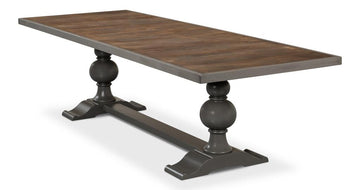 Essential Grey Rectangular Dining Table - Ornate Home