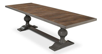 Essential Grey Rectangular Dining Table - Ornate Home