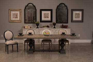 Essential Grey Rectangular Dining Table - Ornate Home