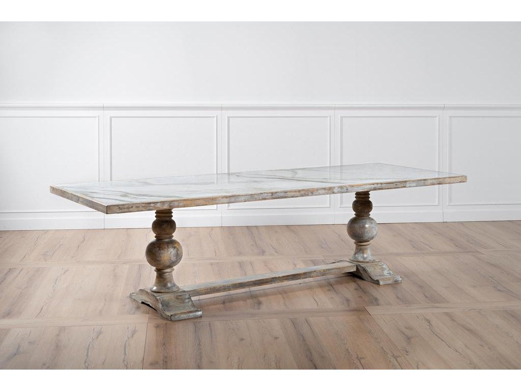 Essential Grey Rectangular Dining Table - Ornate Home