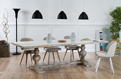 Essential Grey Rectangular Dining Table - Ornate Home