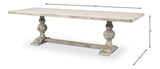 Essential Grey Rectangular Dining Table - Ornate Home