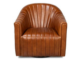 Essex Brown Swivel Chair - Ornate Home