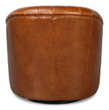 Essex Brown Swivel Chair - Ornate Home