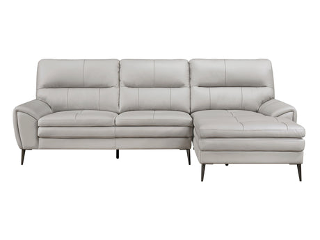 Essex Gray 2-Piece Sectional with Right Chaise - Ornate Home