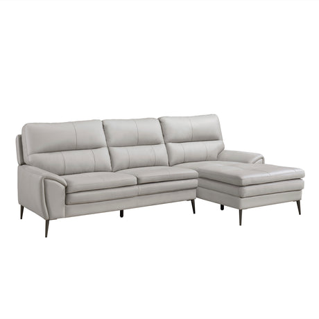 Essex Gray 2-Piece Sectional with Right Chaise - Ornate Home