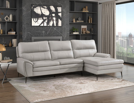 Essex Gray 2-Piece Sectional with Right Chaise - Ornate Home