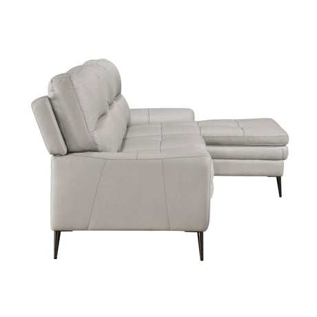 Essex Gray 2-Piece Sectional with Right Chaise - Ornate Home