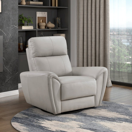 Essex Gray Swivel Glider Chair - Ornate Home