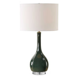Essex Green Glass Table Lamp - Ornate Home