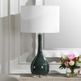 Essex Green Glass Table Lamp - Ornate Home