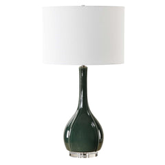 Essex Green Glass Table Lamp - Ornate Home