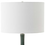 Essex Green Glass Table Lamp - Ornate Home