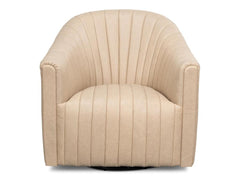 Essex White Swivel Chair - Ornate Home