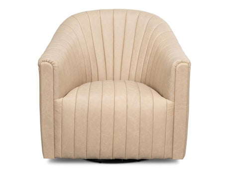 Essex White Swivel Chair - Ornate Home