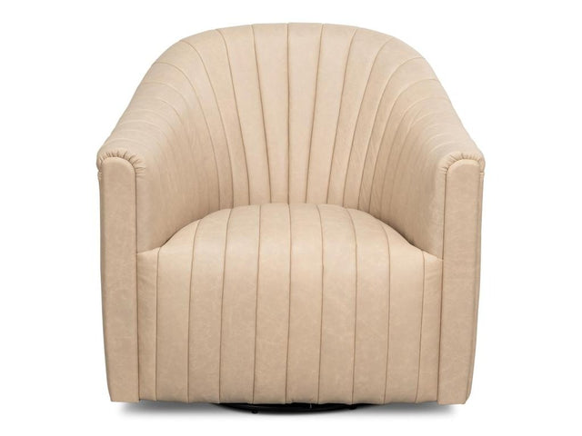 Essex White Swivel Chair - Ornate Home