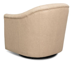 Essex White Swivel Chair - Ornate Home