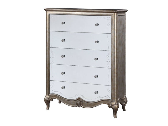 Esteban Antique Champagne Chest - Ornate Home