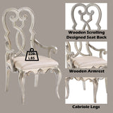 Esteban Ivory Velvet & Antique Champagne Dining Chair (Set of 2) - Ornate Home