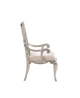 Esteban Ivory Velvet & Antique Champagne Dining Chair (Set of 2) - Ornate Home