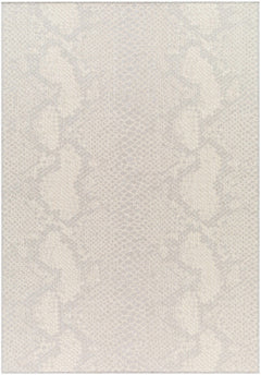 Estee Cream Snake-Patterned Outdoor Area Rug - Clearance - Ornate Home