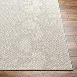 Estee Cream Snake-Patterned Outdoor Area Rug - Clearance - Ornate Home