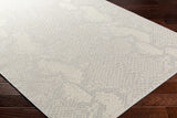Estee Cream Snake-Patterned Outdoor Area Rug - Clearance - Ornate Home