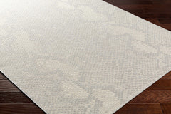 Estee Cream Snake-Patterned Outdoor Area Rug - Clearance - Ornate Home
