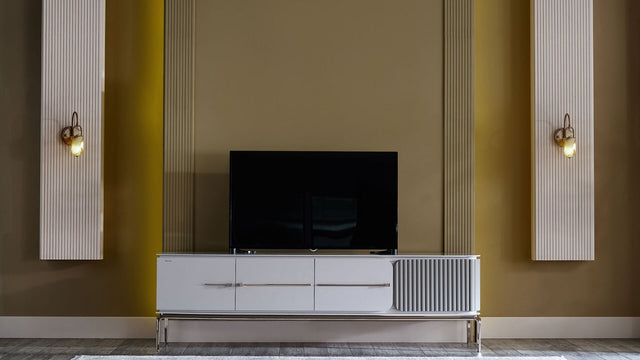 Estella Beige TV Stand - Ornate Home