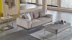 Estella Mondero Cream Loveseat - Ornate Home