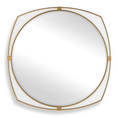 Estella White Round Mirror - Ornate Home
