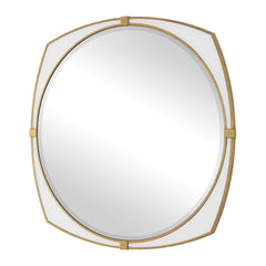 Estella White Round Mirror - Ornate Home